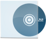 Blu-Ray gebrannt bedruckt und lackiert mit Plastikstecktasche