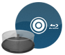 Blu-Ray gebrannt bedruckt und lackiert