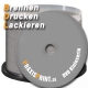 DVD gebrannt bedruckt und lackiert auf Spindel