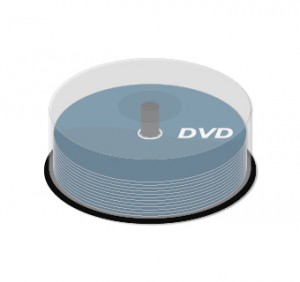 DVD Pressung auf Spindel